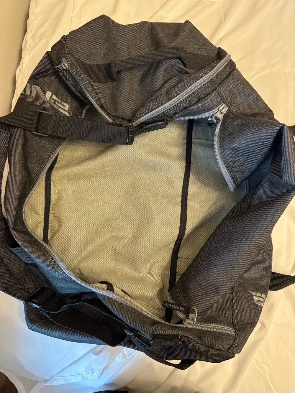 Dakine Black Duffel Bag with X Games Patch
